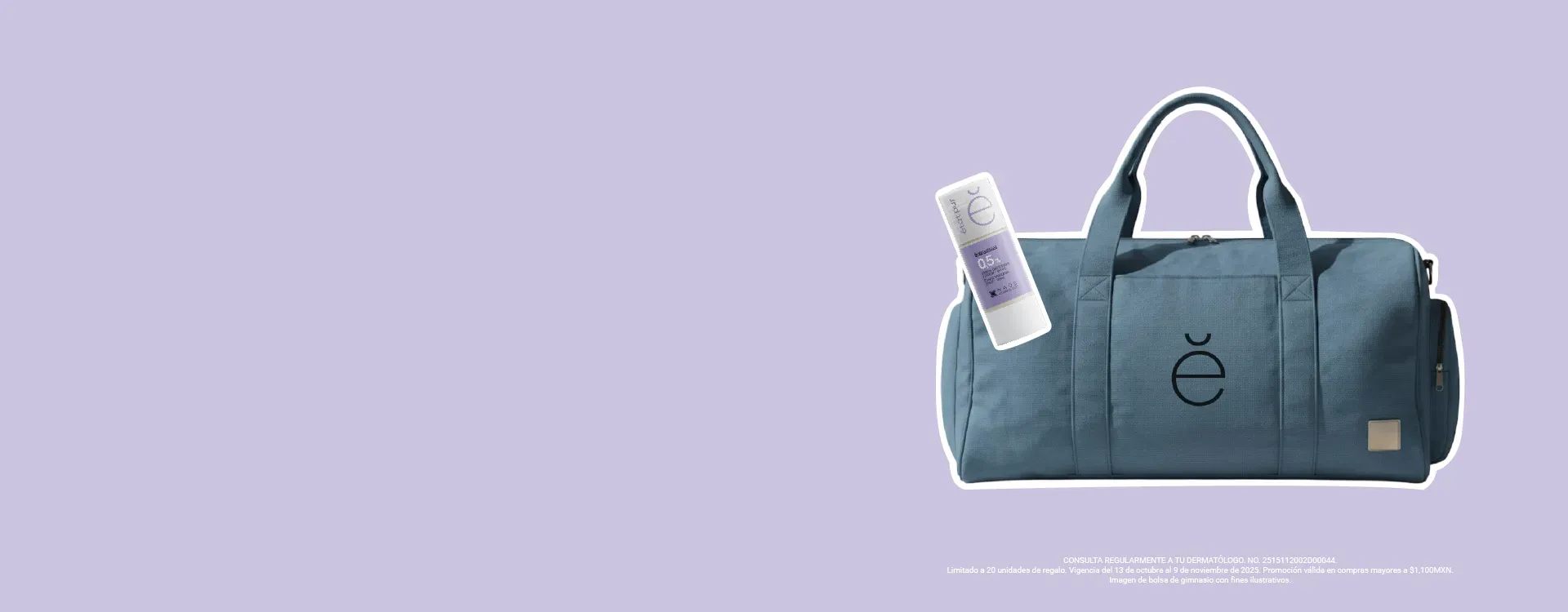 Gym bag de regalo en compras mínimas de $1,100 MXN