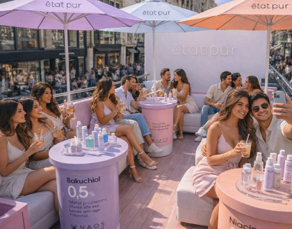 party bus de Etat Pur con experiencia skincare en CDMX y uso de activos puros